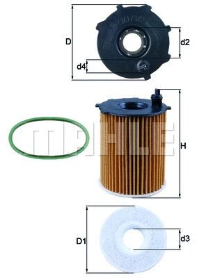 KNECHT olajszűrő - OX 171/2D1 - TothCarparts