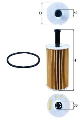 KNECHT olajszűrő - OX 193D - TothCarparts
