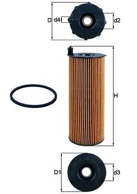MAHLE olajszűrő - OX 196/1D - TothCarparts
