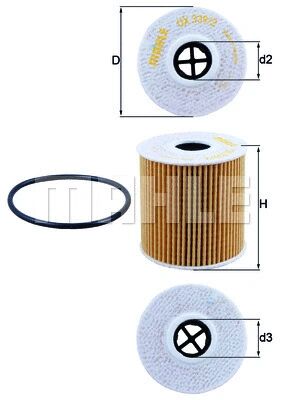 KNECHT olajszűrő - OX 339/2D - TothCarparts