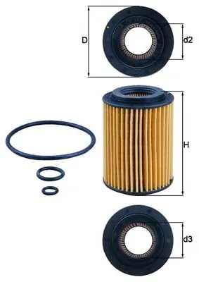 KNECHT olajszűrő - OX 347D - TothCarparts