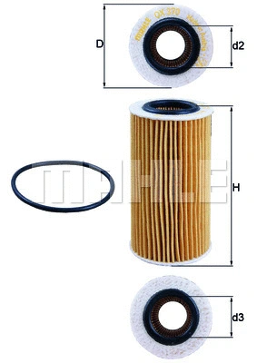 KNECHT olajszűrő - OX 370D - TothCarparts