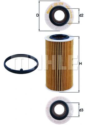 KNECHT olajszűrő - OX 379D - TothCarparts