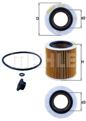 KNECHT olajszűrő - OX 387D1 - TothCarparts