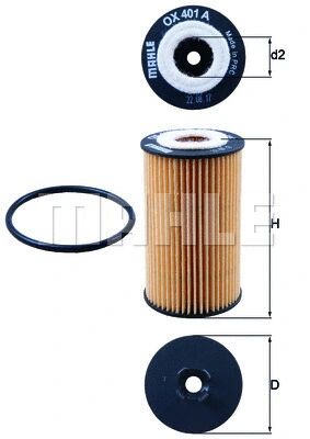 KNECHT olajszűrő - OX 401D A - TothCarparts