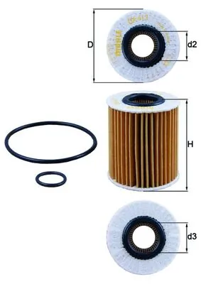 KNECHT olajszűrő - OX 413D1 - TothCarparts