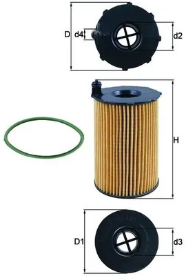 KNECHT olajszűrő - OX 420D - TothCarparts