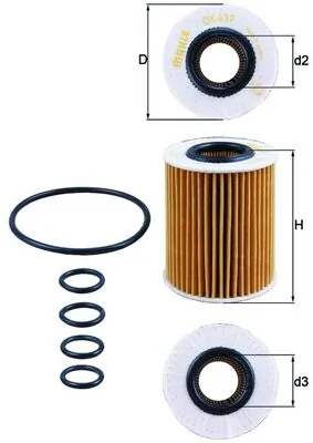 KNECHT olajszűrő - OX 437D - TothCarparts