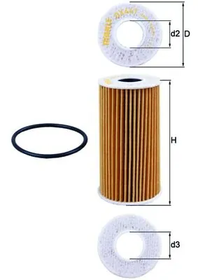 KNECHT olajszűrő - OX 441D - TothCarparts