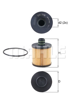 KNECHT olajszűrő - OX 779D - TothCarparts
