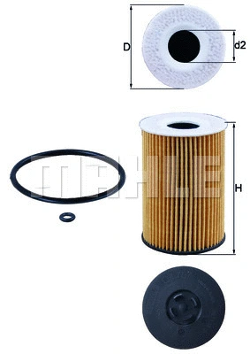 KNECHT olajszűrő - OX 787D - TothCarparts