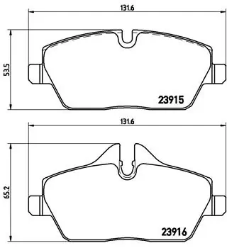 BREMBO fékbetétkészlet, tárcsafék - P 06 034X - TothCarparts