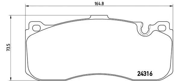 BREMBO fékbetétkészlet, tárcsafék - P 06 041 - TothCarparts