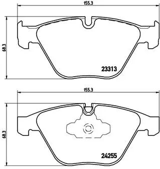 BREMBO fékbetétkészlet, tárcsafék - P 06 055 - TothCarparts