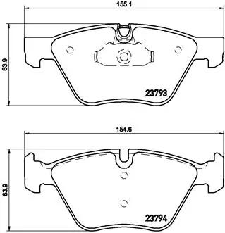 BREMBO fékbetétkészlet, tárcsafék - P 06 057 - TothCarparts