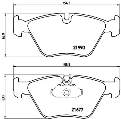 BREMBO fékbetétkészlet, tárcsafék - P 06 065 - TothCarparts