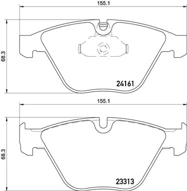 BREMBO fékbetétkészlet, tárcsafék - P 06 081 - TothCarparts