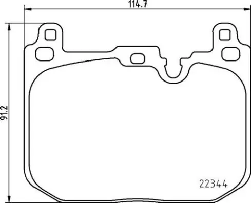 BREMBO fékbetétkészlet, tárcsafék - P 06 097 - TothCarparts