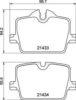 BREMBO fékbetétkészlet, tárcsafék - P 06 114 - TothCarparts