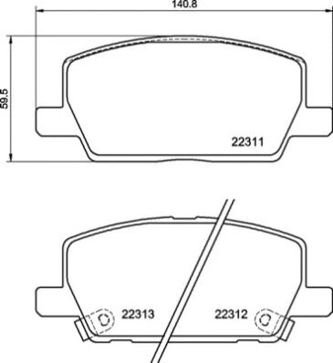 BREMBO fékbetétkészlet, tárcsafék - P 07 012 - TothCarparts