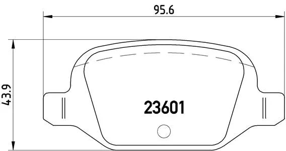 BREMBO fékbetétkészlet, tárcsafék - P 23 064 - TothCarparts