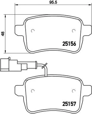 BREMBO fékbetétkészlet, tárcsafék - P 23 133 - TothCarparts