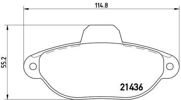 BREMBO fékbetétkészlet, tárcsafék - P 23 160 - TothCarparts