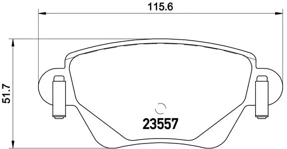 BREMBO fékbetétkészlet, tárcsafék - P 24 059 - TothCarparts