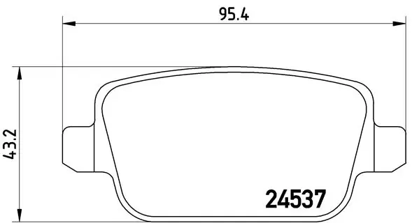 BREMBO fékbetétkészlet, tárcsafék - P 24 075 - TothCarparts
