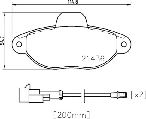 BREMBO fékbetétkészlet, tárcsafék - P 24 147X - TothCarparts