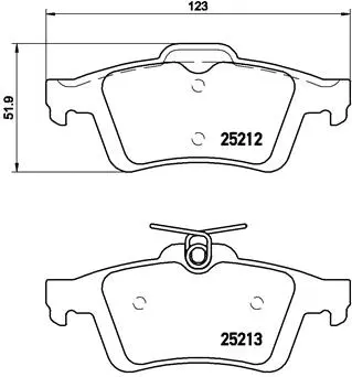 BREMBO fékbetétkészlet, tárcsafék - P 24 148X - TothCarparts