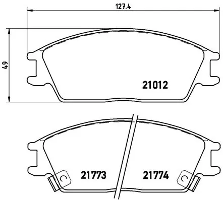 BREMBO fékbetétkészlet, tárcsafék - P 30 024 - TothCarparts