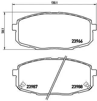 BREMBO fékbetétkészlet, tárcsafék - P 30 034 - TothCarparts