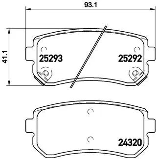 BREMBO fékbetétkészlet, tárcsafék - P 30 051 - TothCarparts