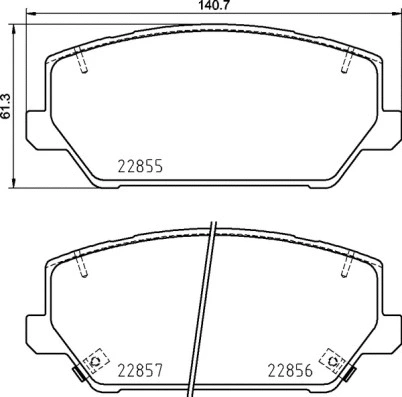BREMBO fékbetétkészlet, tárcsafék - P 30 102 - TothCarparts