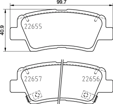 BREMBO fékbetétkészlet, tárcsafék - P 30 103 - TothCarparts