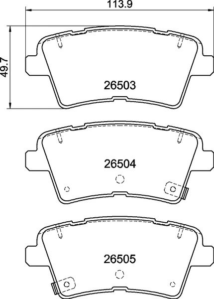 BREMBO fékbetétkészlet, tárcsafék - P 30 147 - TothCarparts