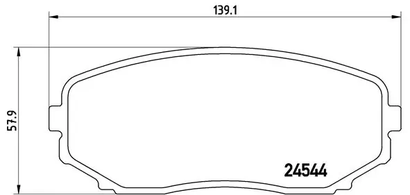 BREMBO fékbetétkészlet, tárcsafék - P 49 040 - TothCarparts