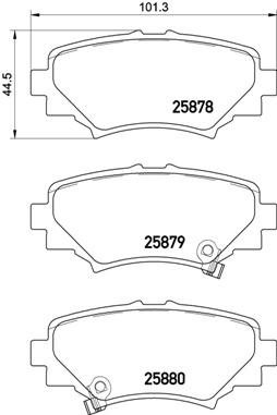 BREMBO fékbetétkészlet, tárcsafék - P 49 049 - TothCarparts