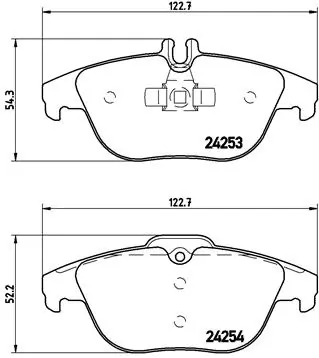 BREMBO fékbetétkészlet, tárcsafék - P 50 068X - TothCarparts