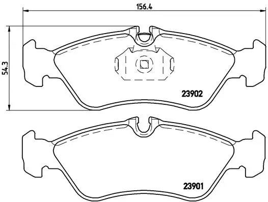 BREMBO fékbetétkészlet, tárcsafék - P 50 082 - TothCarparts