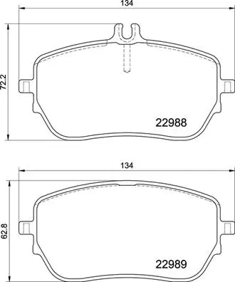 BREMBO fékbetétkészlet, tárcsafék - P 50 146 - TothCarparts