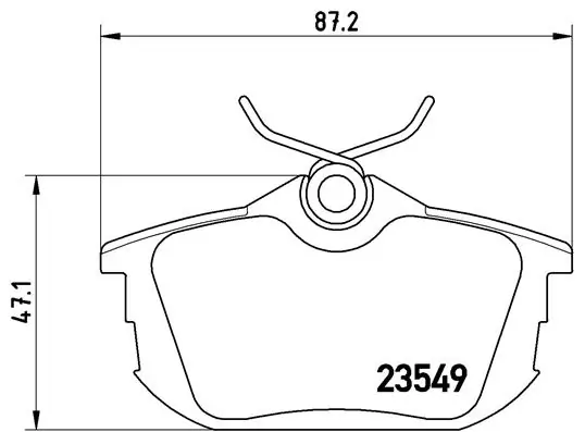 BREMBO fékbetétkészlet, tárcsafék - P 54 023 - TothCarparts