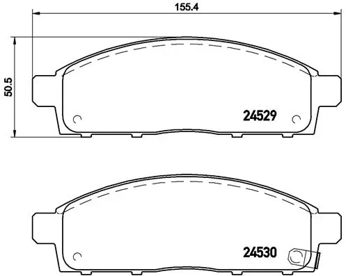 BREMBO fékbetétkészlet, tárcsafék - P 54 038 - TothCarparts