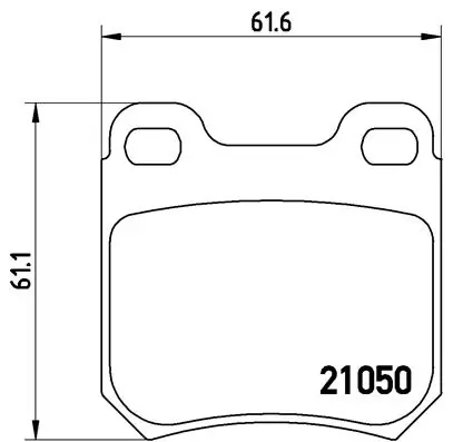 BREMBO fékbetétkészlet, tárcsafék - P 59 014 - TothCarparts