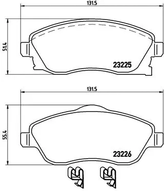 BREMBO fékbetétkészlet, tárcsafék - P 59 036 - TothCarparts