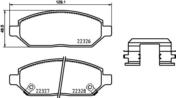 BREMBO fékbetétkészlet, tárcsafék - P 59 088 - TothCarparts