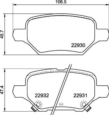 BREMBO fékbetétkészlet, tárcsafék - P 59 099 - TothCarparts