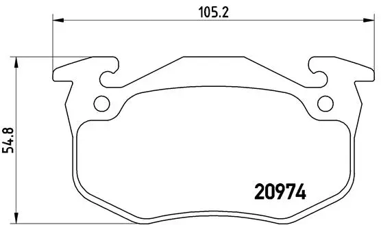 BREMBO fékbetétkészlet, tárcsafék - P 61 032 - TothCarparts
