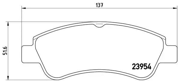BREMBO fékbetétkészlet, tárcsafék - P 61 066 - TothCarparts